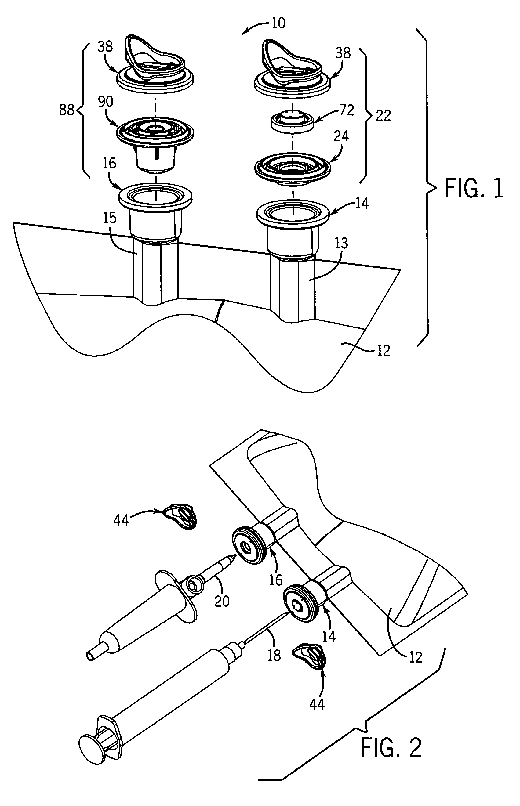 Port closure system for intravenous fluid container