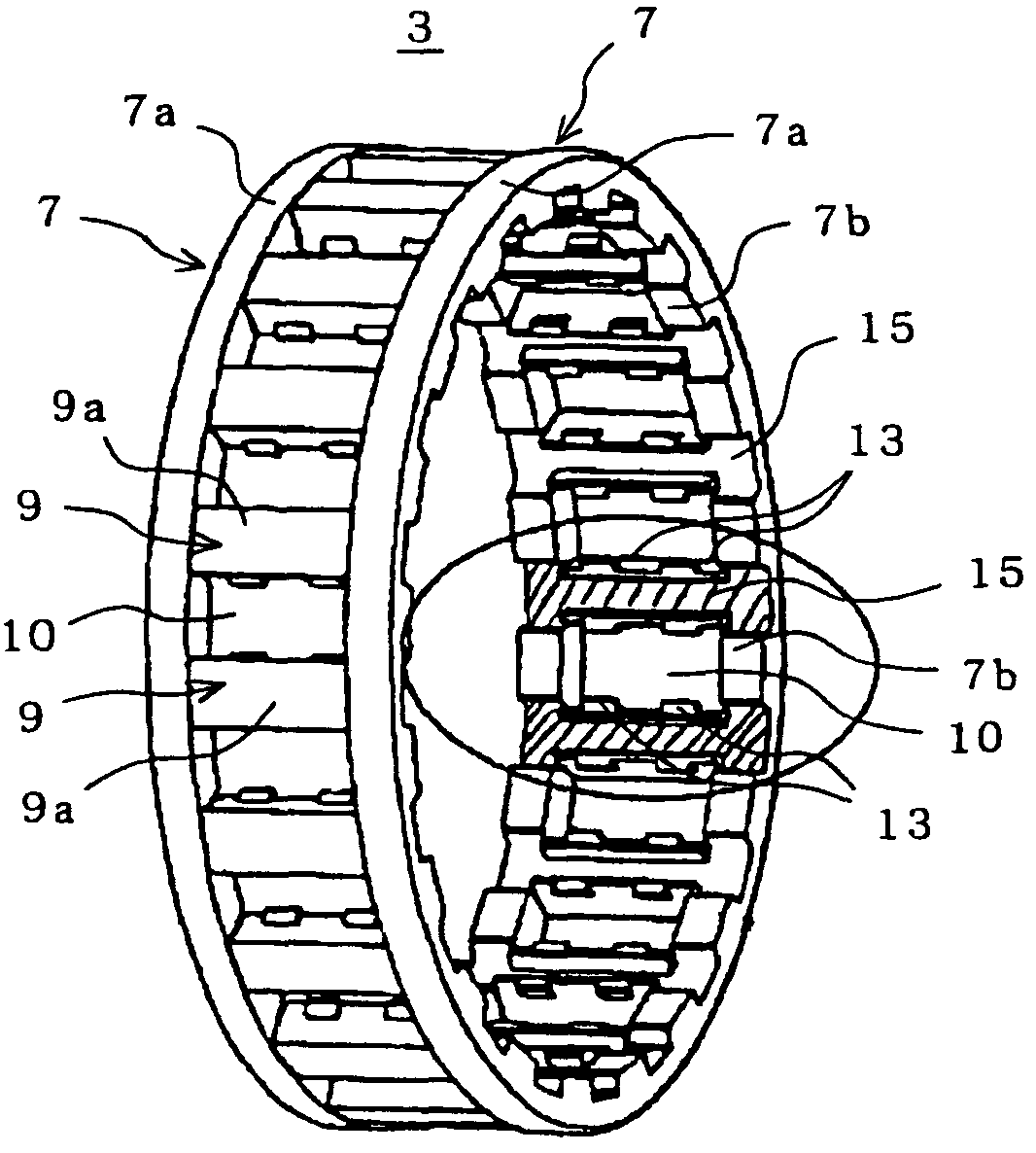 Cage for roller bearing