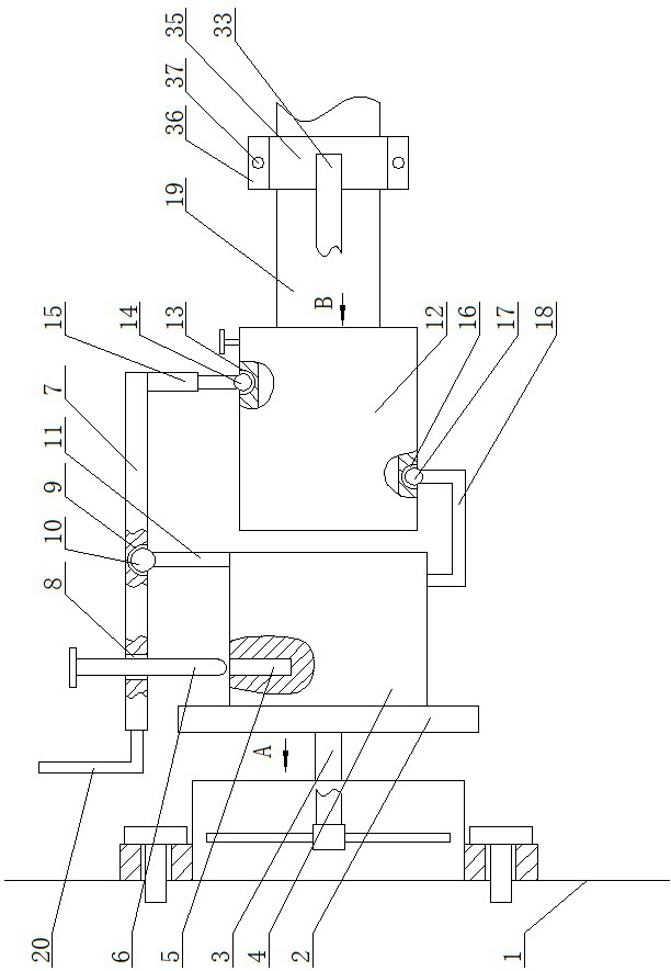 Assembled building beam and column connecting device