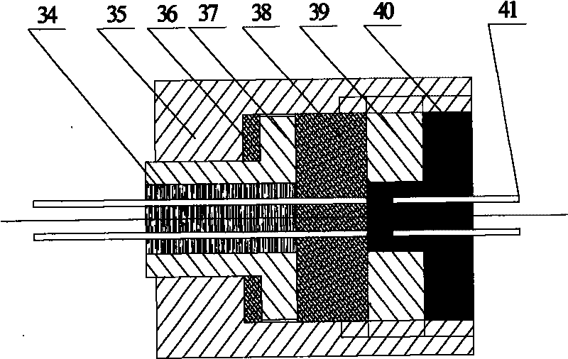 Device and method for testing absorbance by electric quantity method