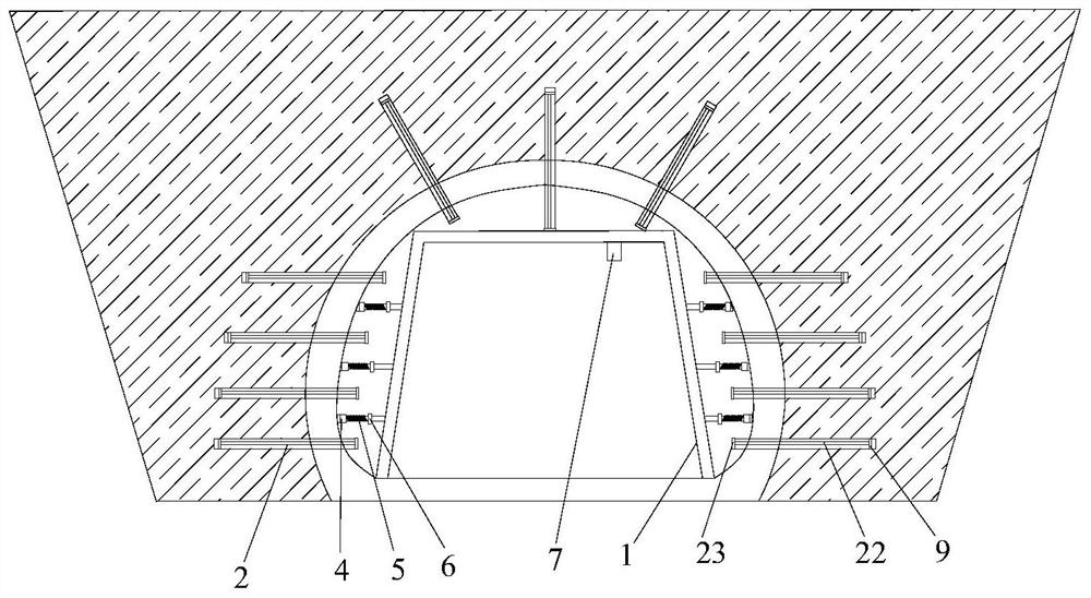 An anti-collapse waterproof device for construction