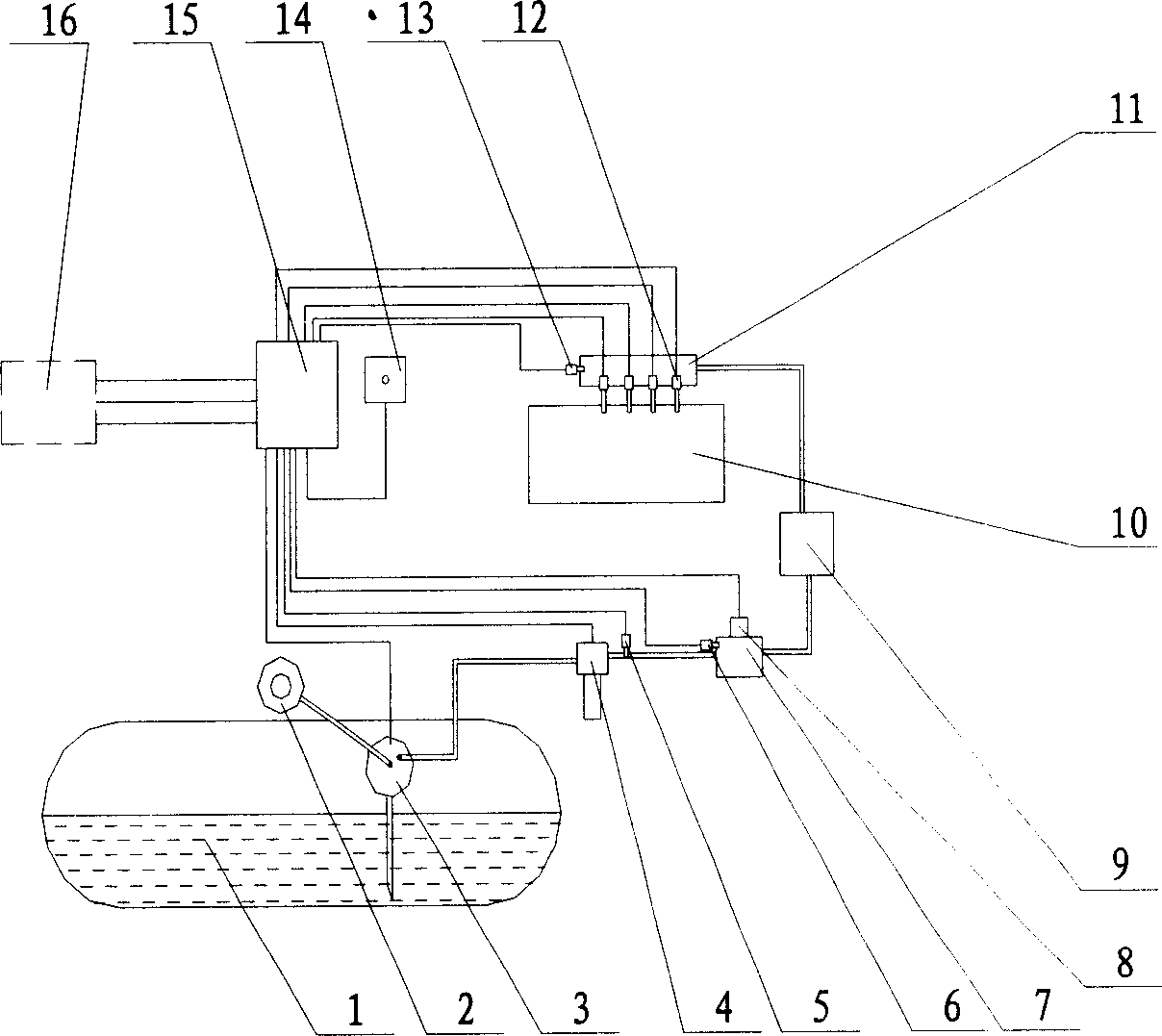 Liquified gas or compressed natural gas automobile fuel gas multipoint sequencial jet system