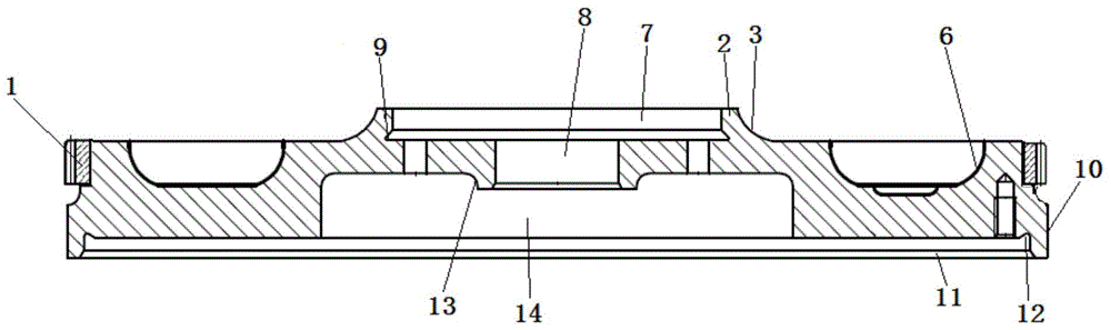 Processing method of flywheel