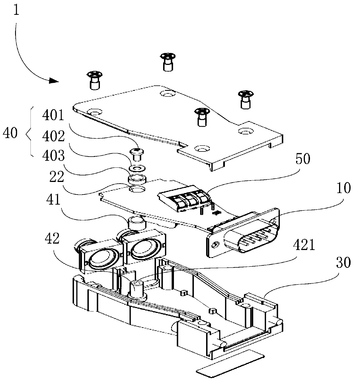 DB9 type bus joint