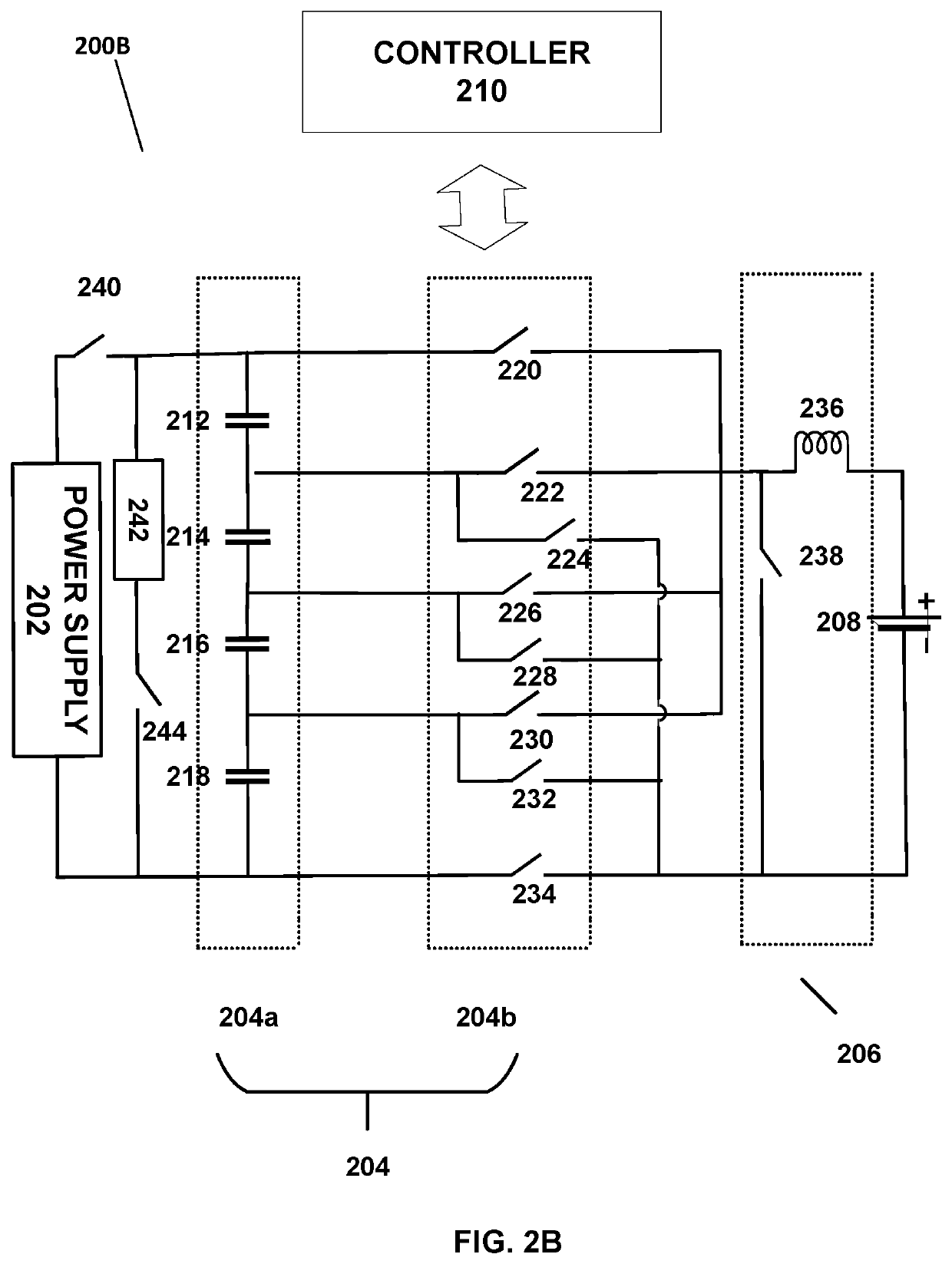 Battery charging through multi-stage voltage conversion