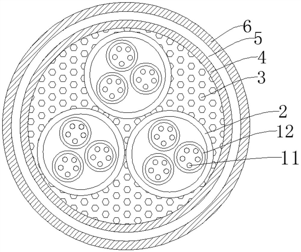 Alumina mineral isolated fireproof cable and preparation method thereof