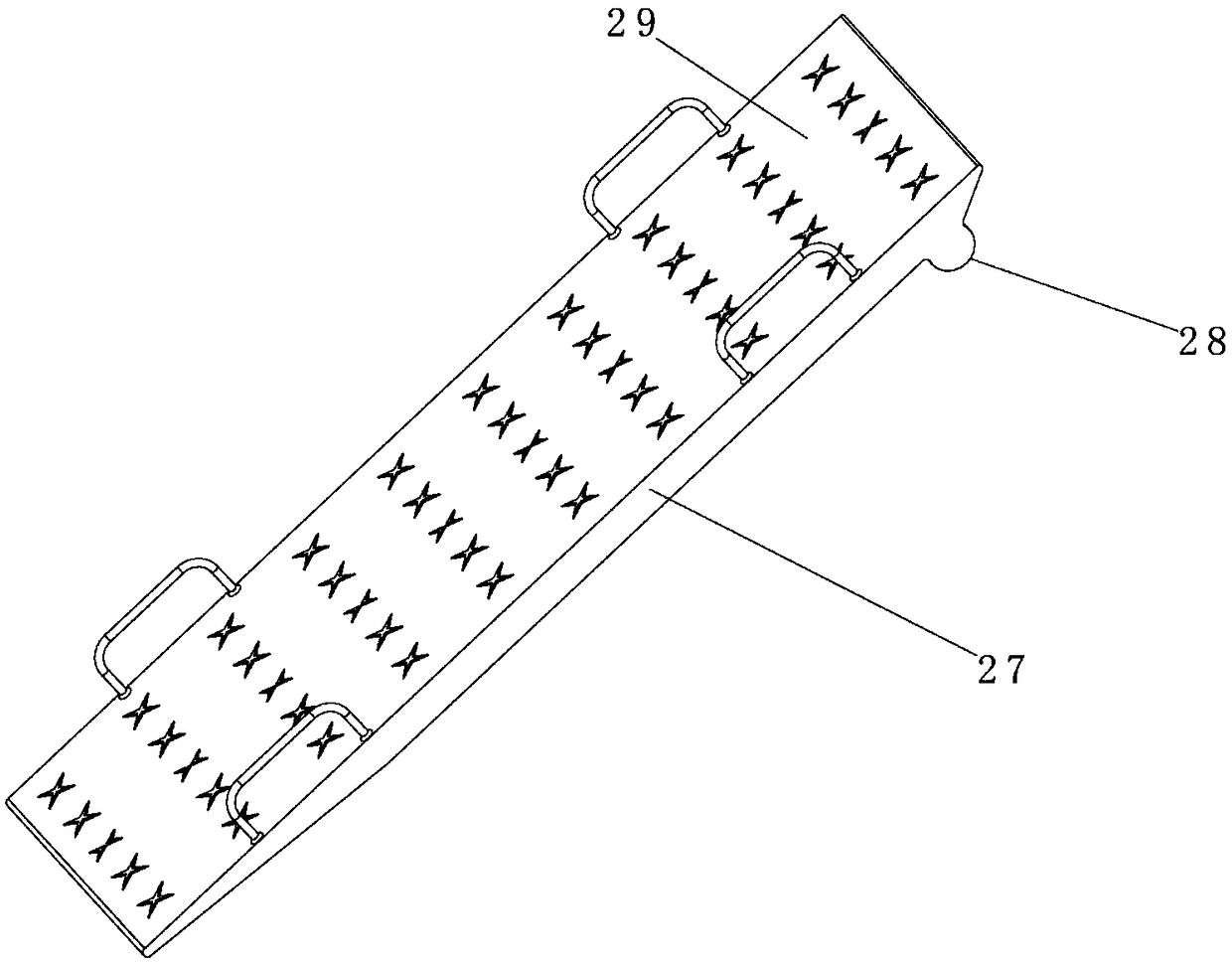 Multifunctional transportation trailer for unmanned aerial vehicle transshipment and fixation