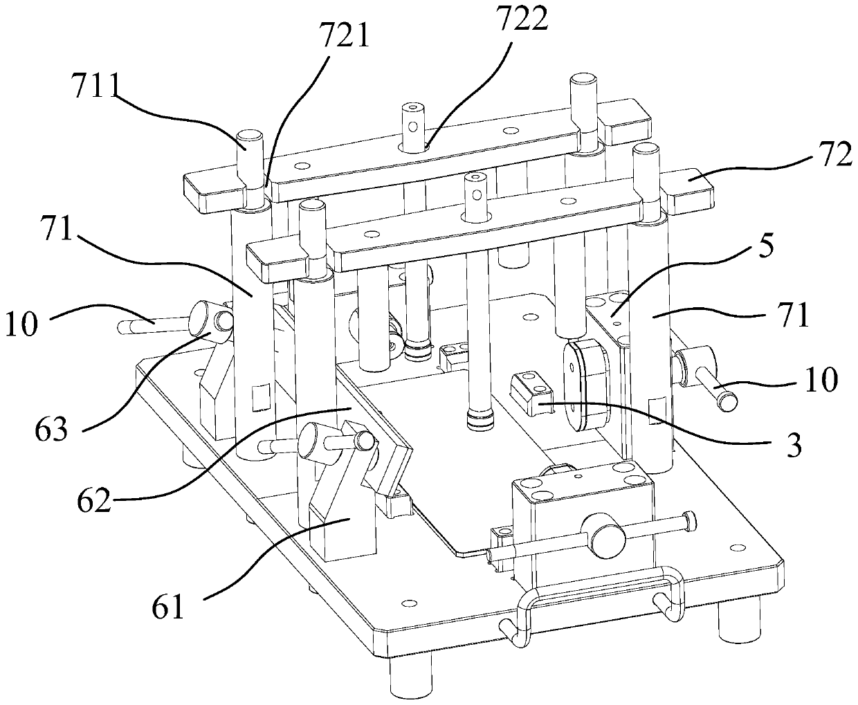 Engine cylinder head air tightness testing tooling