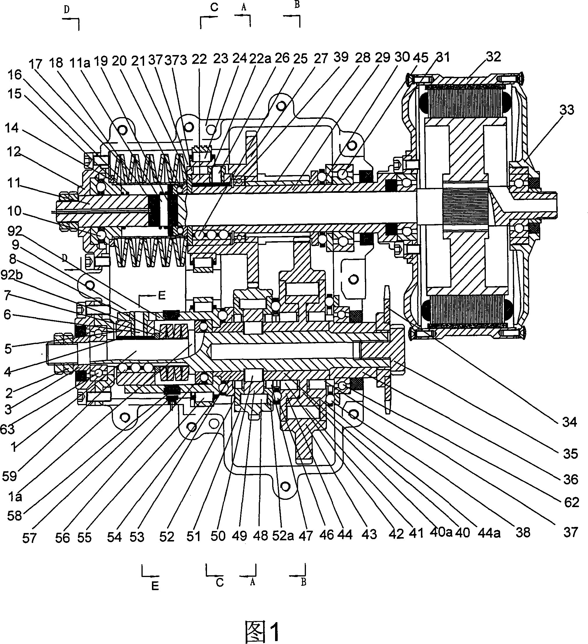 Intelligent two-step(two-shift) automatic speed variator of drive torque - resistance moment drive sensing