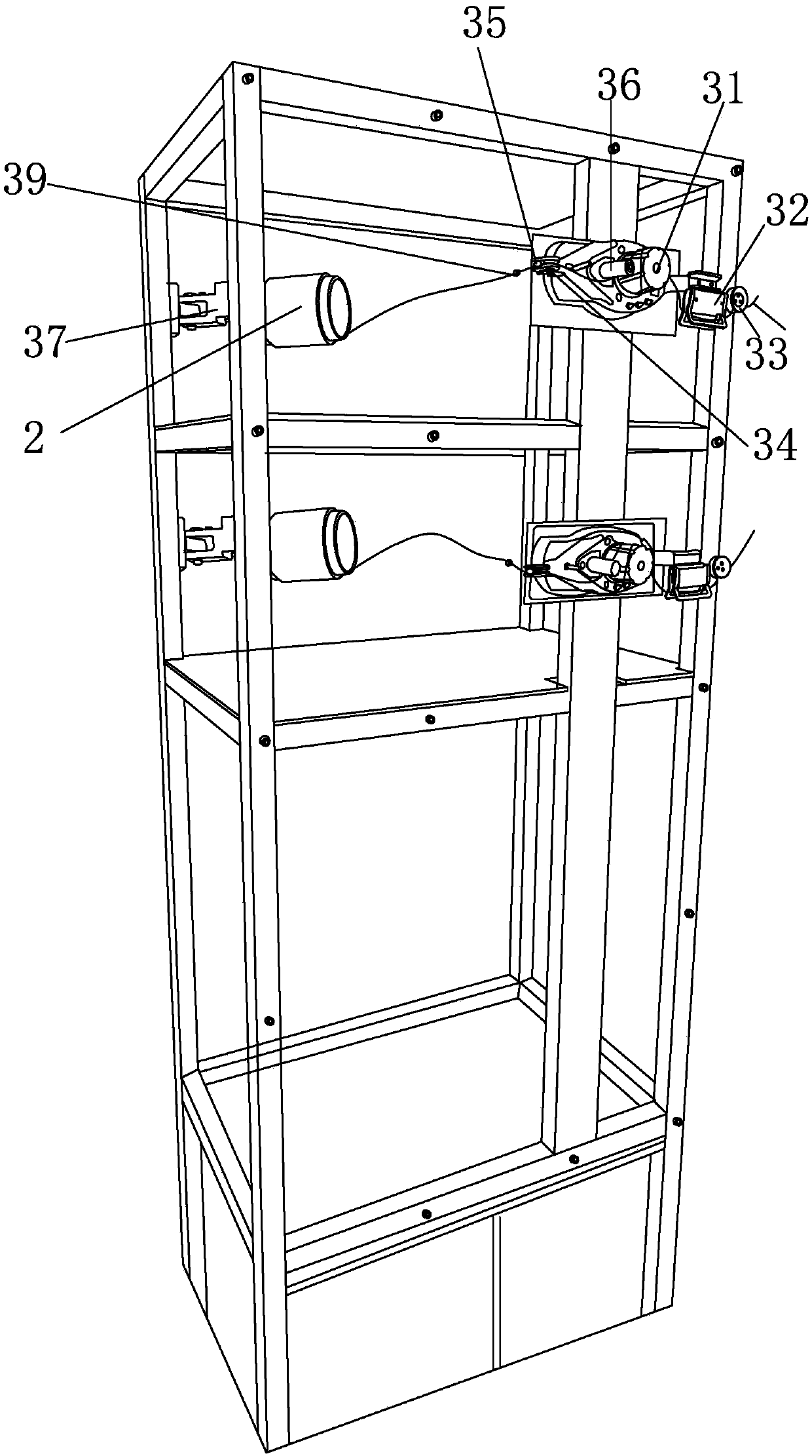 Elastic waistline with multiple groups of elasticity, and manufacturing equipment and manufacturing method thereof