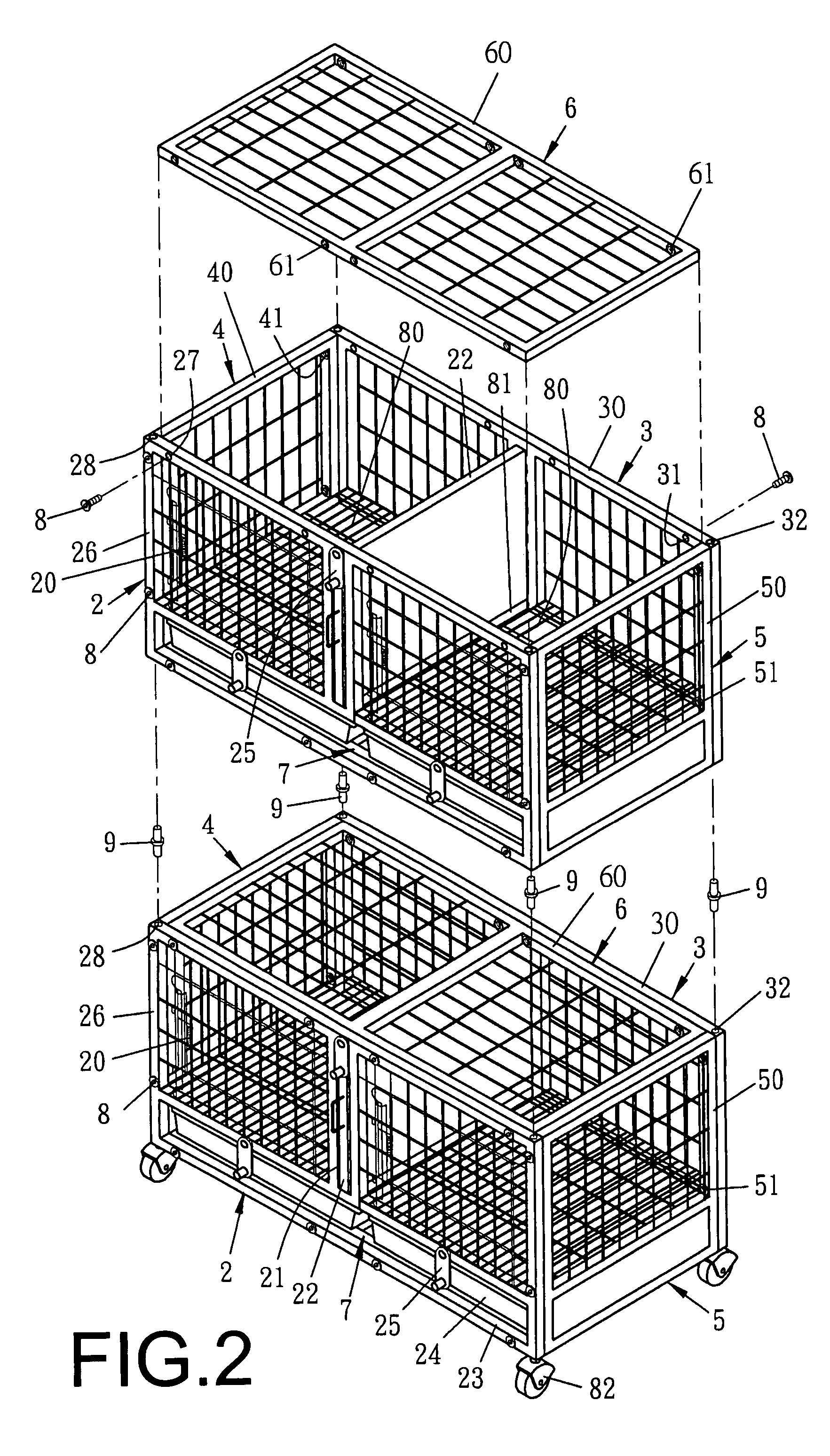 Combinative pet cage