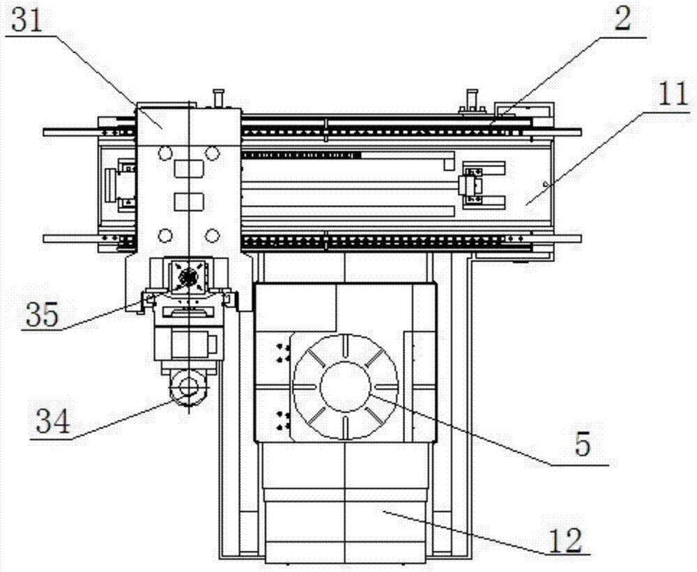 Five-axis high-speed precision-machining numerical control machine tool