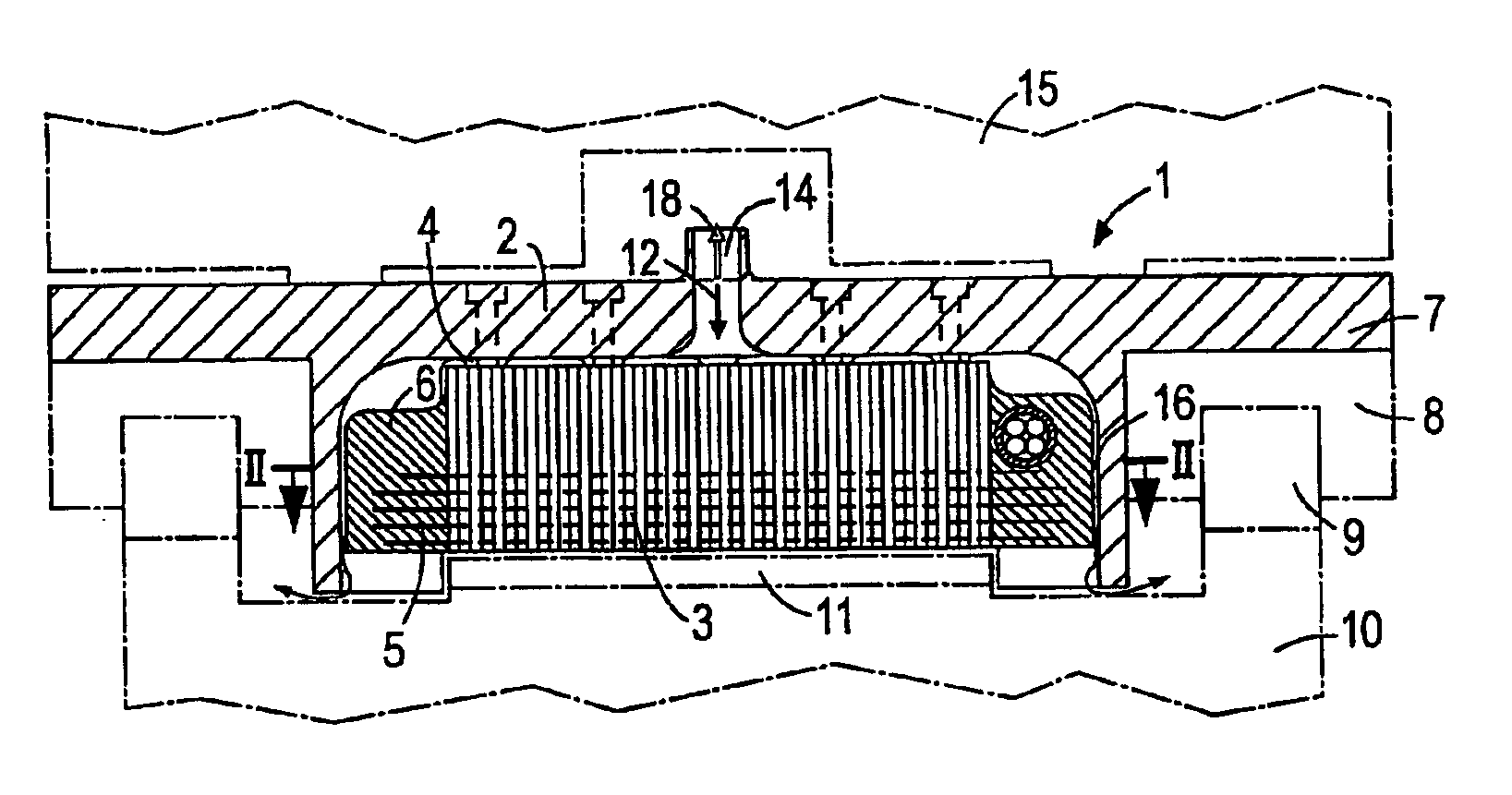 Air-cooled coil unit of a linear motor