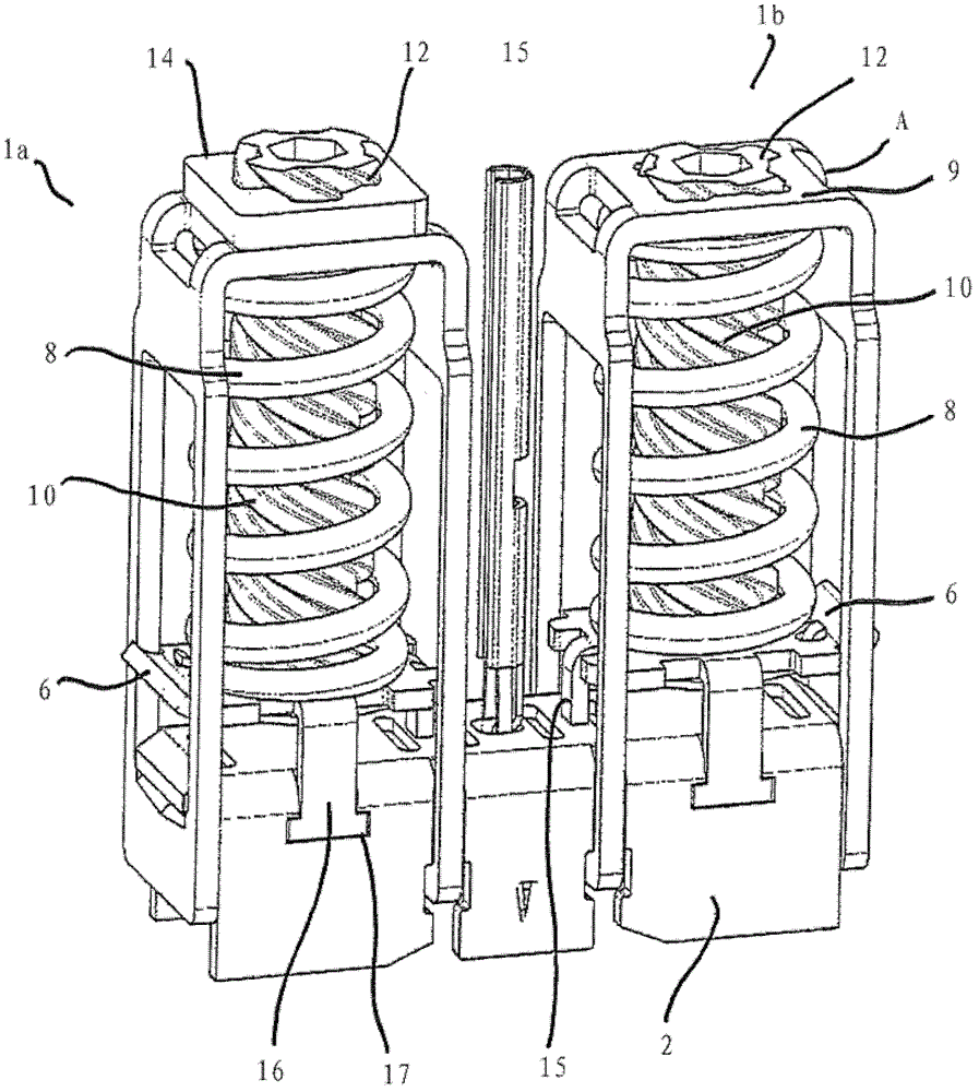 Spring clamp element and terminal