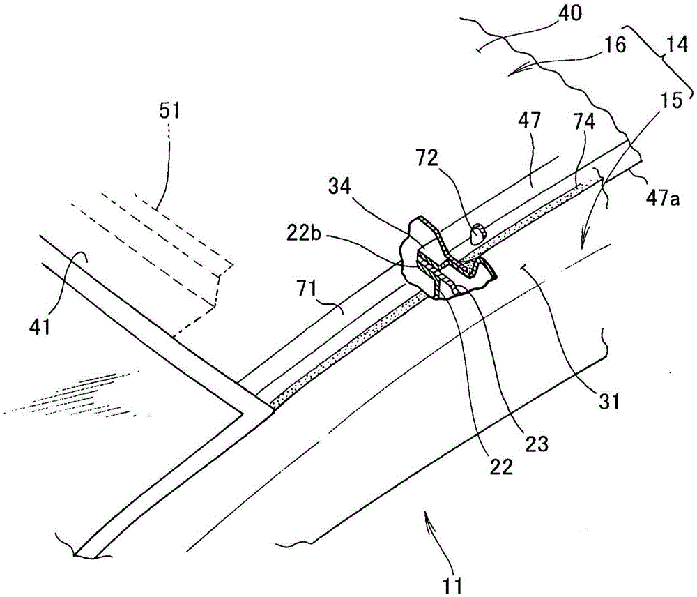 roof structure for vehicles