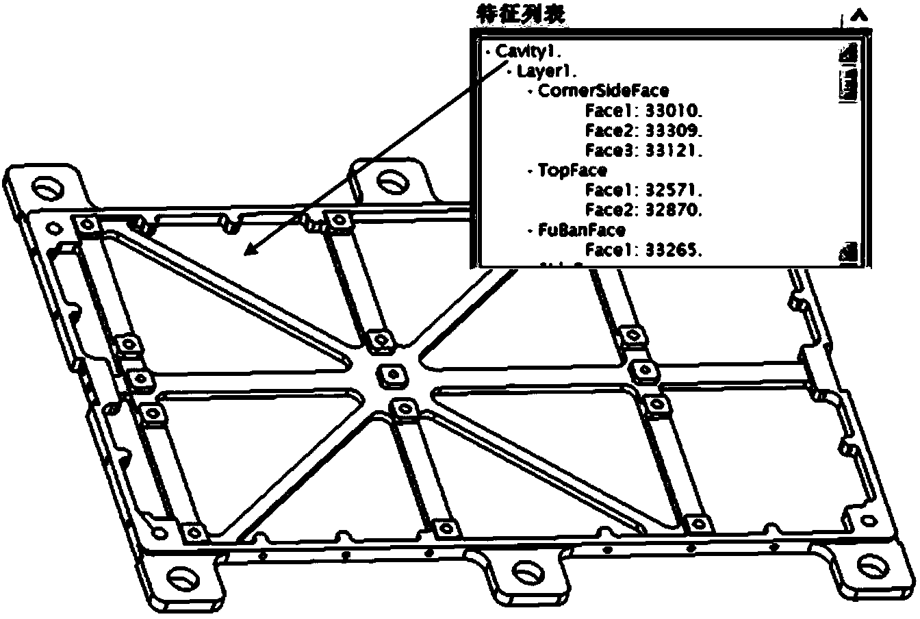 Feature-based automatic groove feature grouping machining method for plate parts