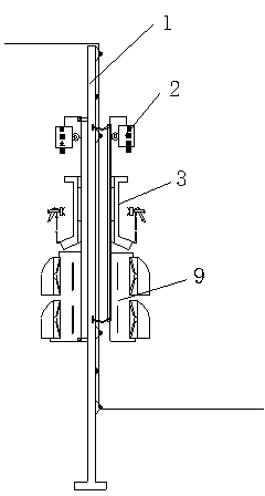 Double-rib film spraying equipment