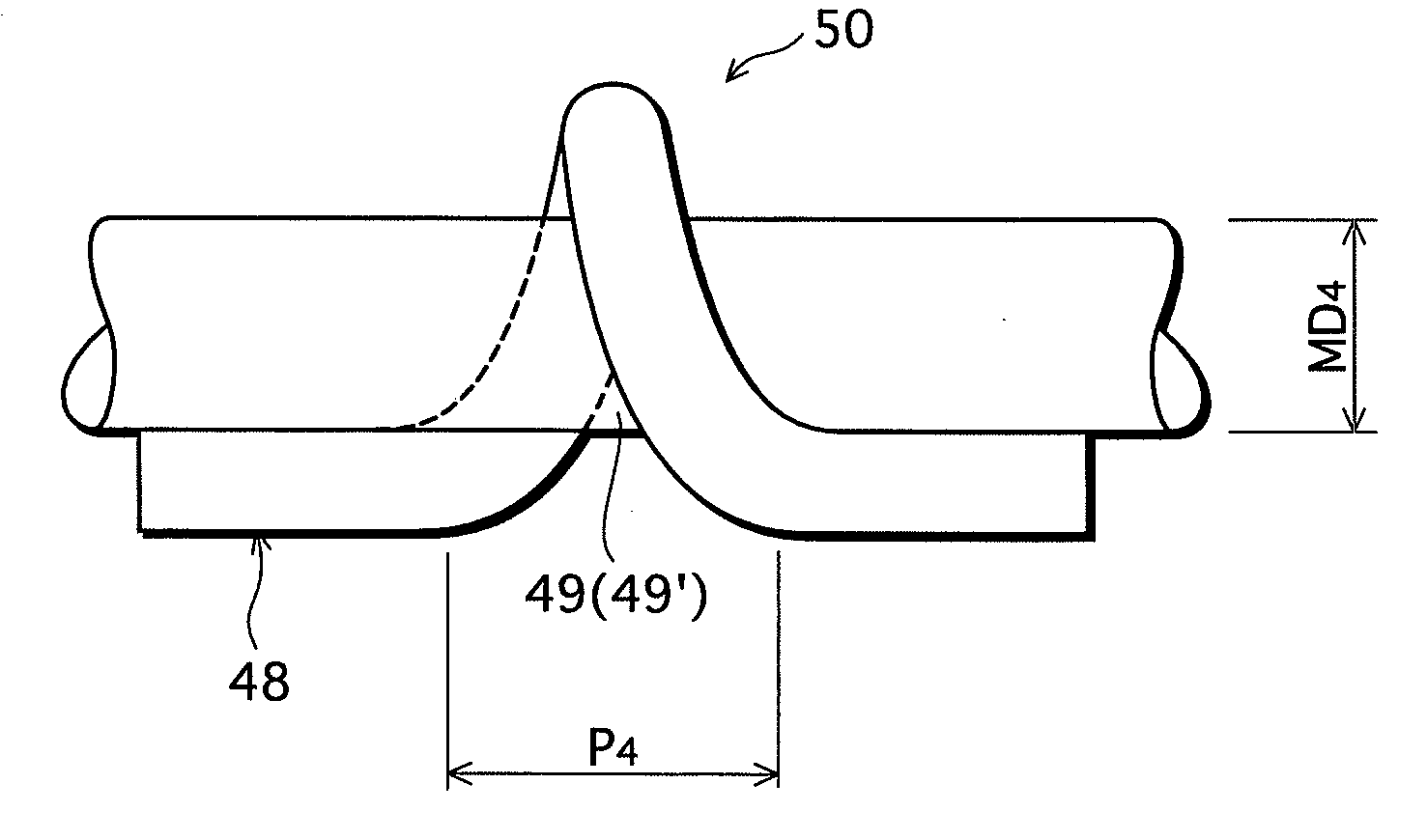 Electrode for discharge lamp and discharge lamp