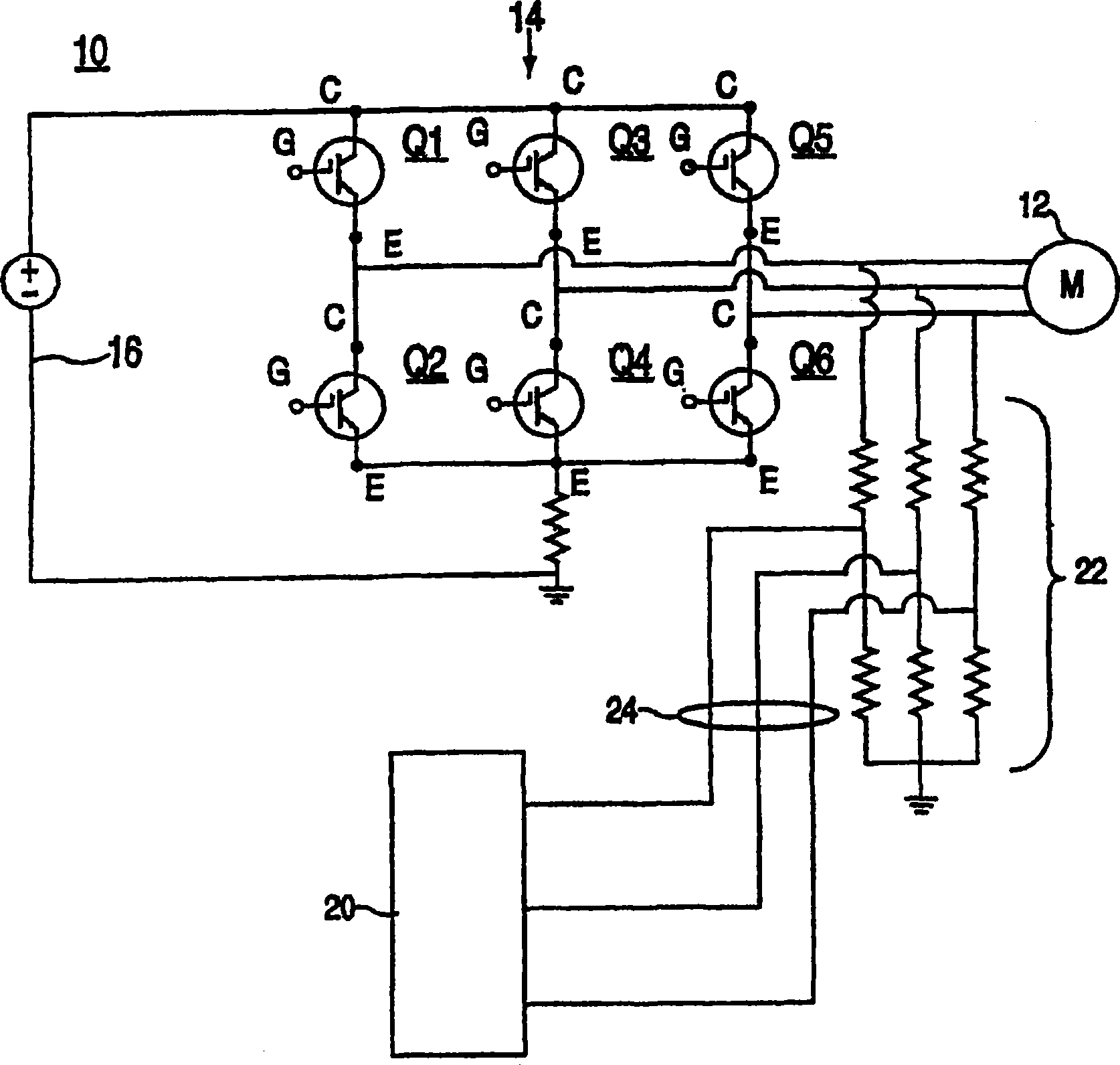 Sensorless brushless motor and control circuit and method thereof