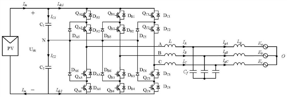 Unified mathematical modeling method for open-circuit fault of three-level photovoltaic inverter