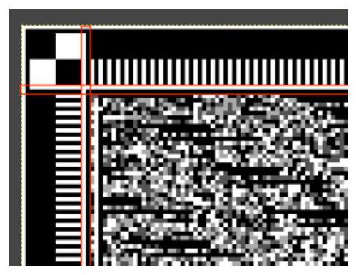 Data decoding method of rectangular gray scale dot matrix image for data storage