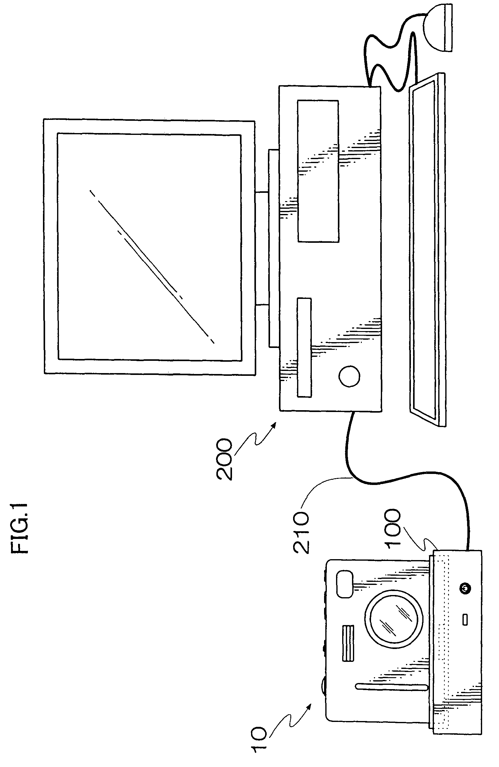 Digital camera and cradle on which the digital camera is mounted