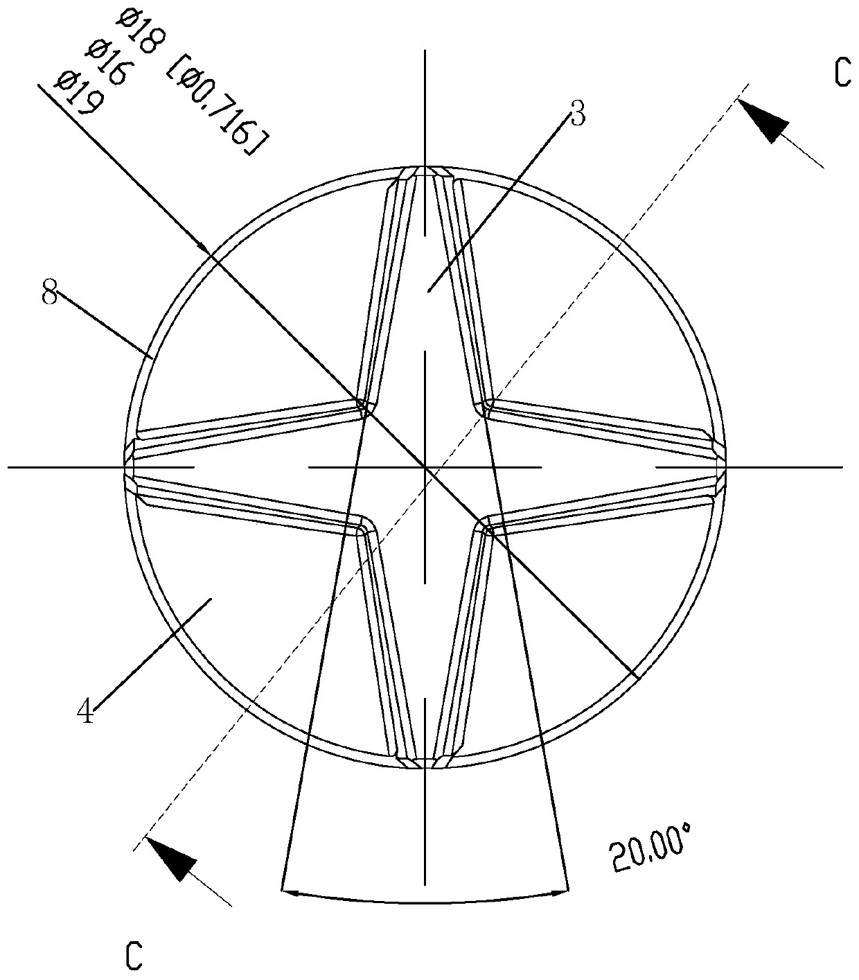 Polycrystalline diamond compact sheet and PDC bit