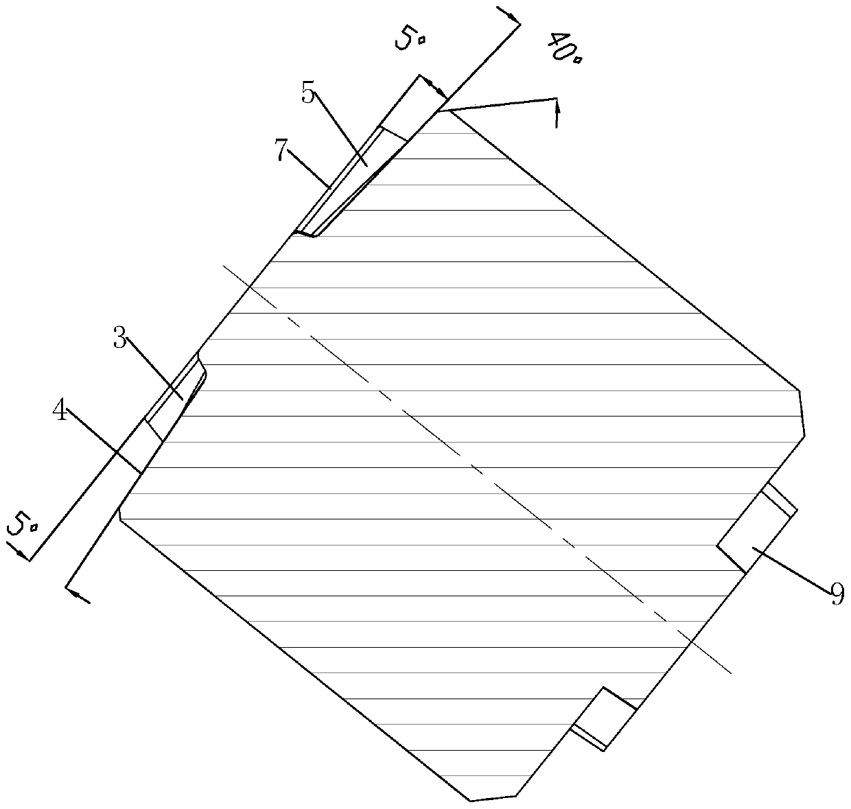 Polycrystalline diamond compact sheet and PDC bit