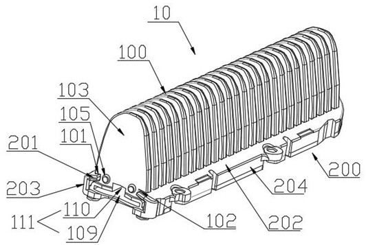 Heat conduction comb tooth device of electric heating hair straightening comb