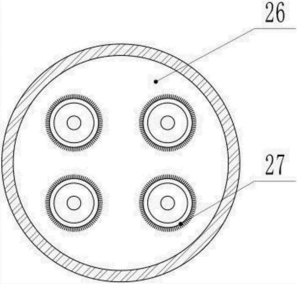 Ironclad motor cast-aluminum rotor end surface burr cleaning device