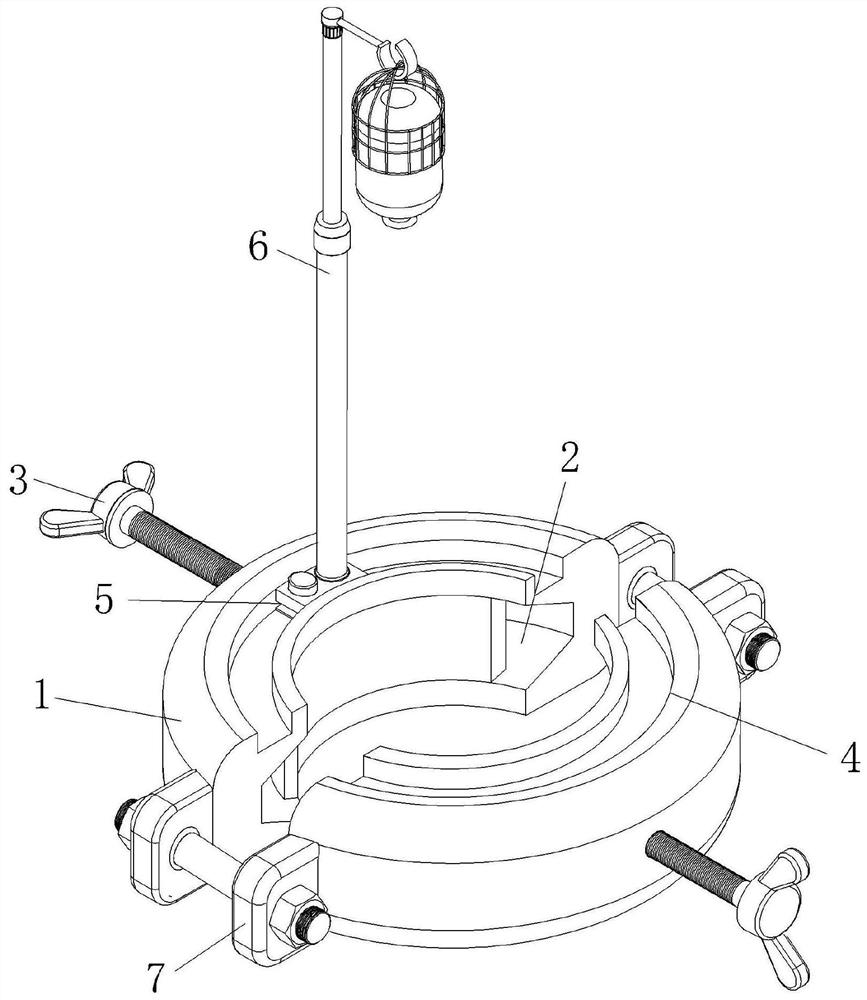 Tree nutrient solution fixing device for agriculture and forestry planting