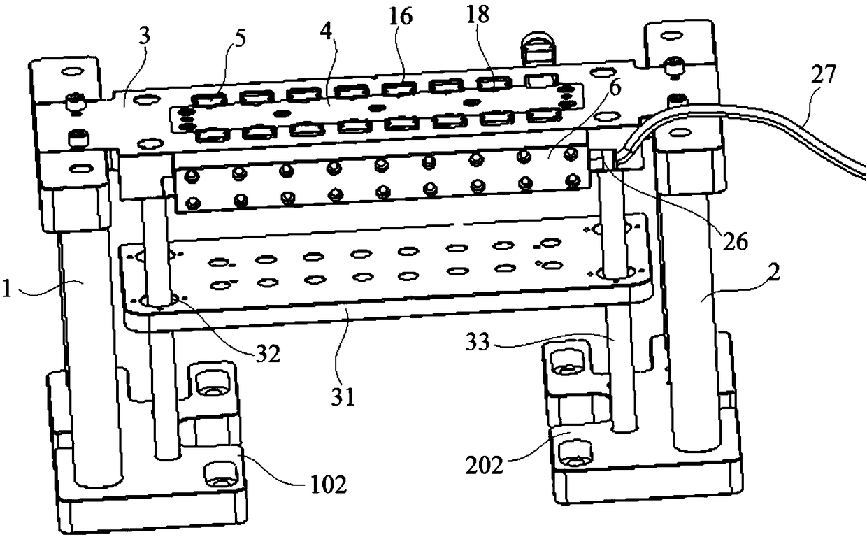 Hydraulic clamping fixture for intelligent displayer accessory machining