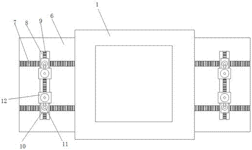 Clamping device for air conditioner shell stamping