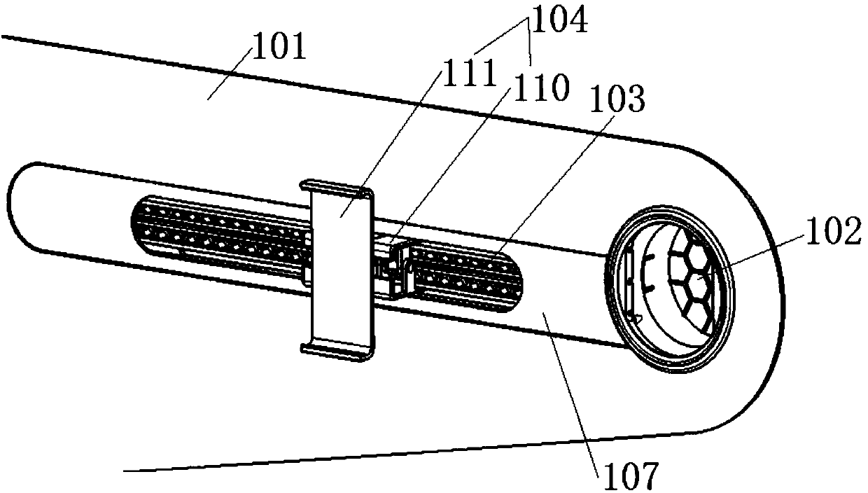 A mobile phone clamping device on an automobile dashboard