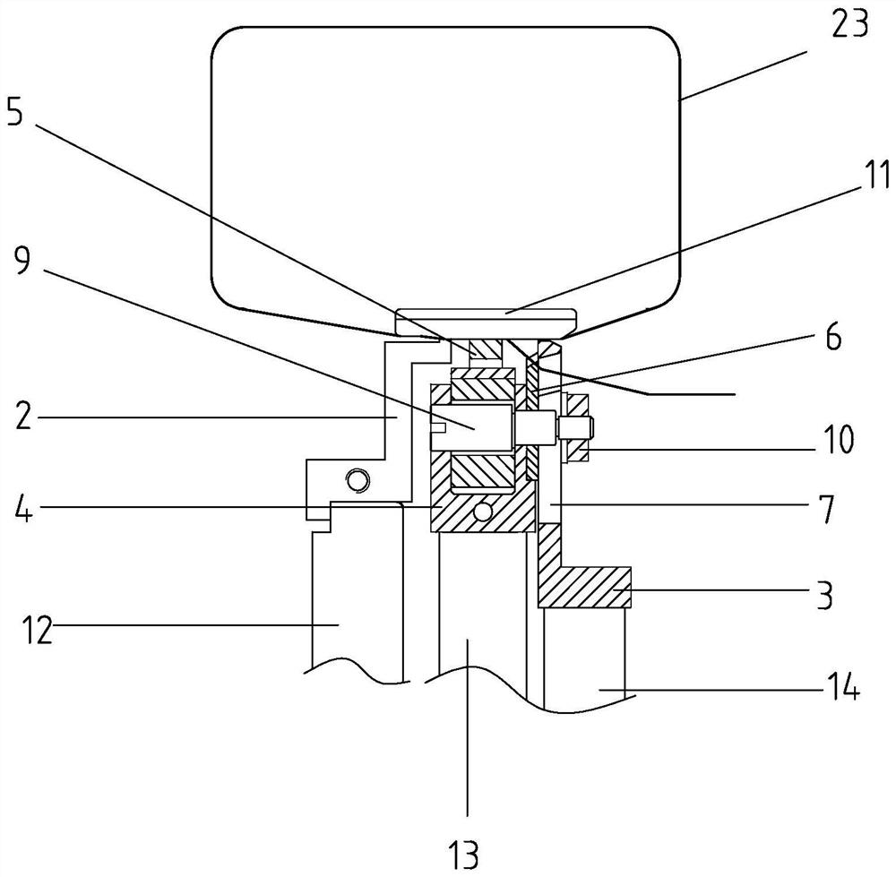 A tape-sticking and cutting mechanism