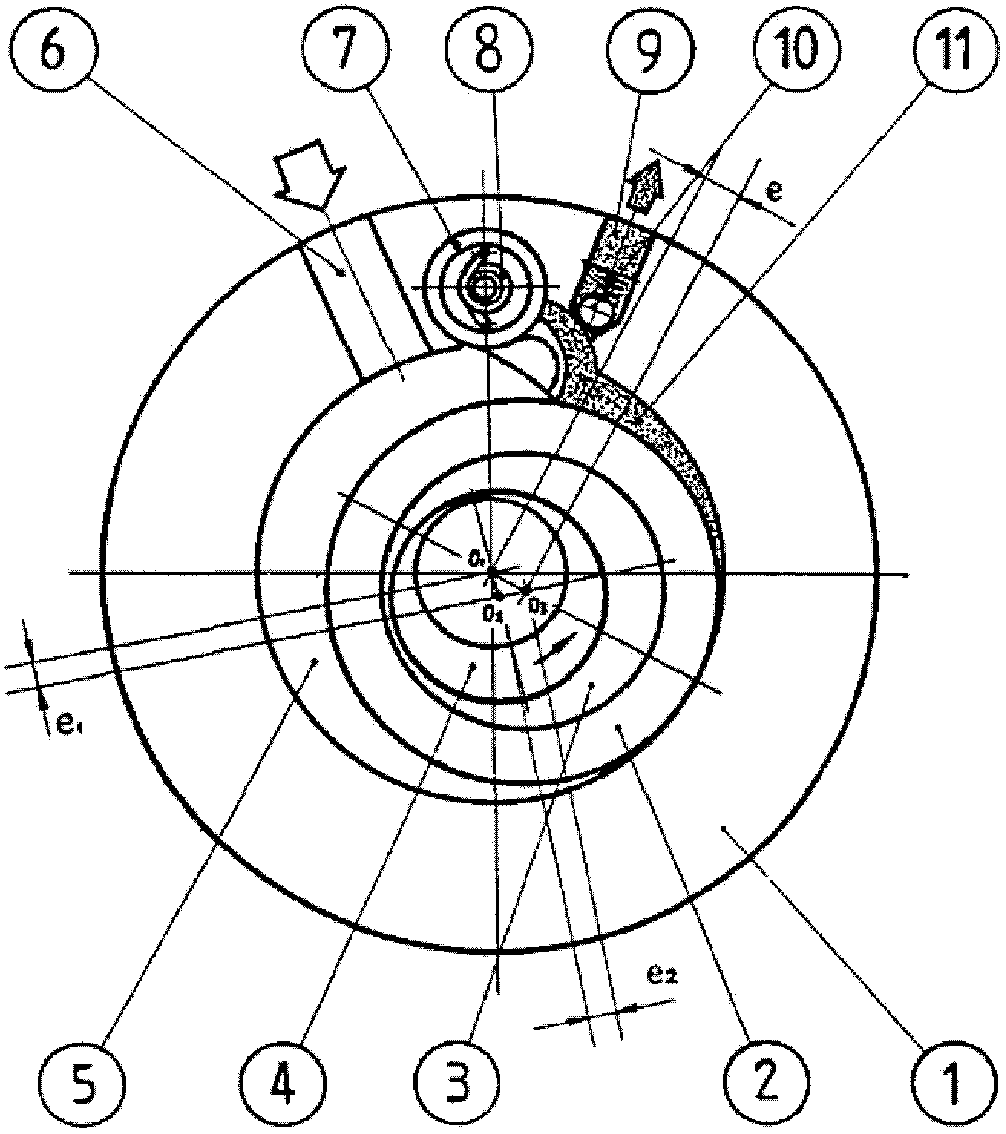 Rotation apparatus, rotor type compressor applying rotation apparatus, and fluid motor applying rotation apparatus