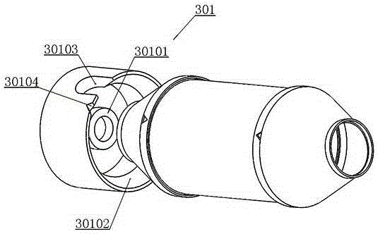 Double-gun girth welding device used for barrel body and end cover