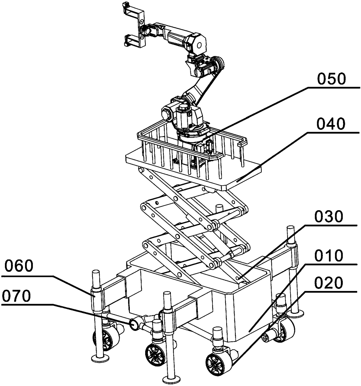 Omni-directional moving mechanism with obstacle crossing function and robot system