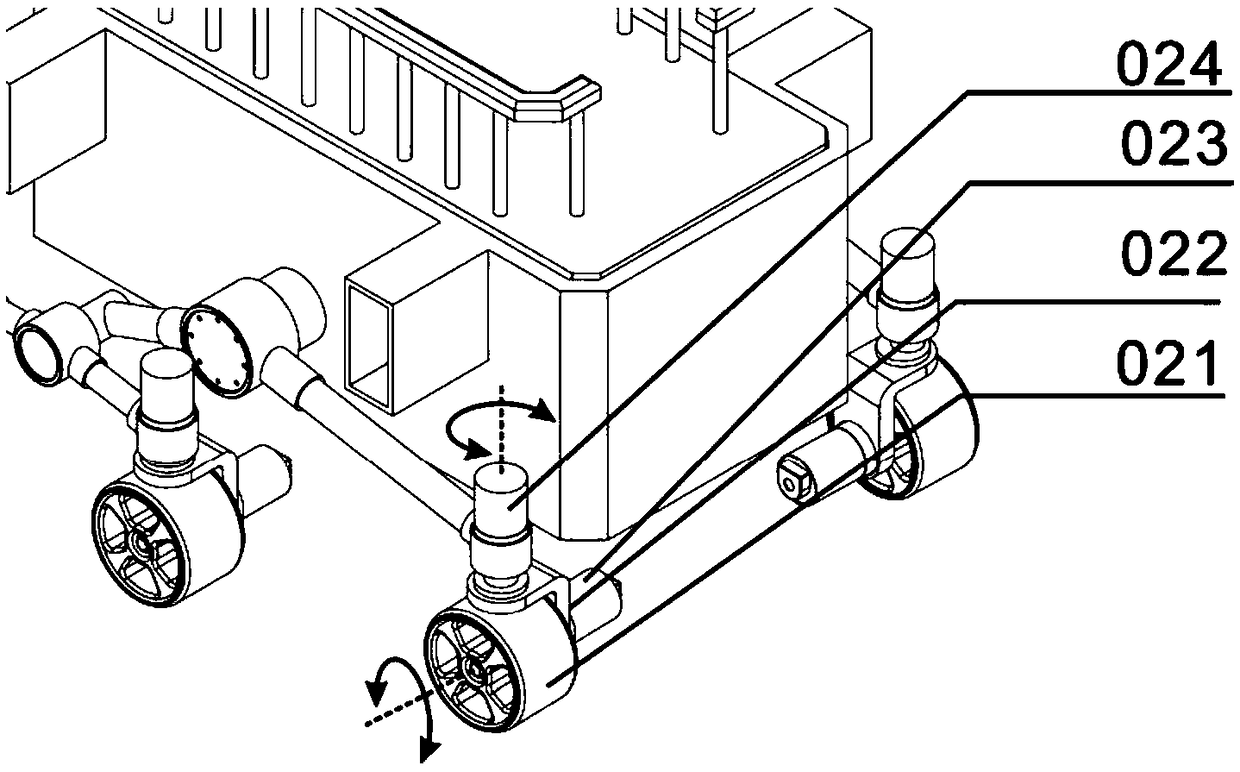 Omni-directional moving mechanism with obstacle crossing function and robot system