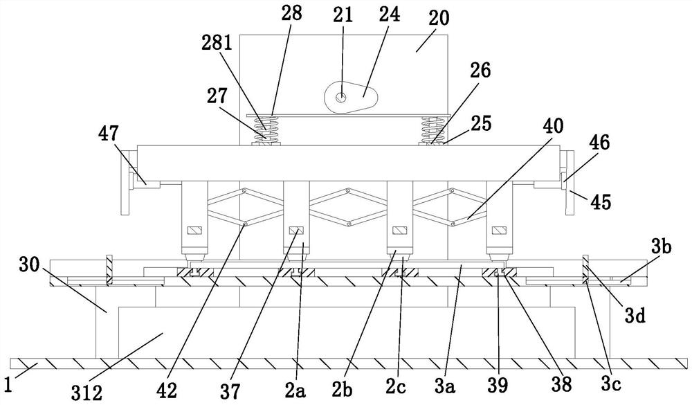 Connection terminal punch forming device