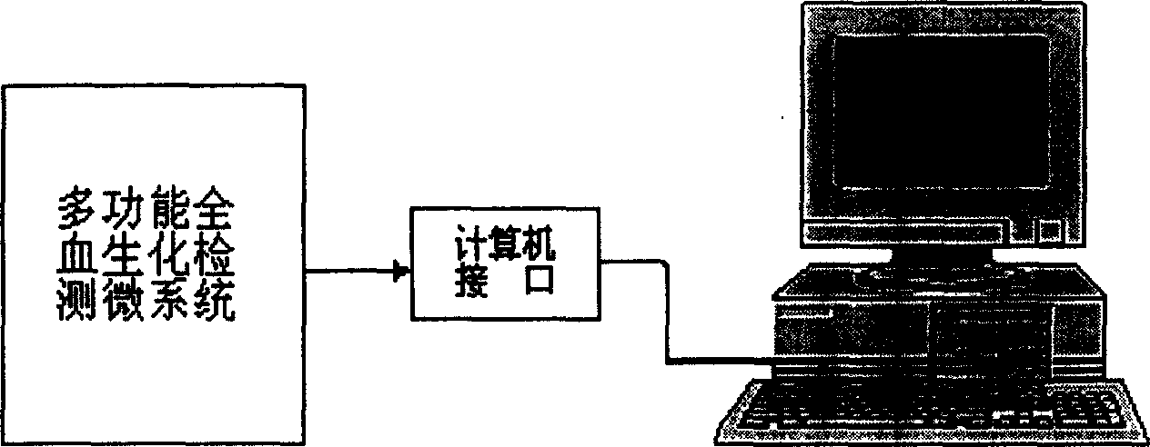 Whole blood multi-parameter biochemical medical auxiliary diagnostic method