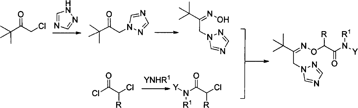 1-(1,2,4-Triazolyl) Ketoxime Ether Amide and Its Application