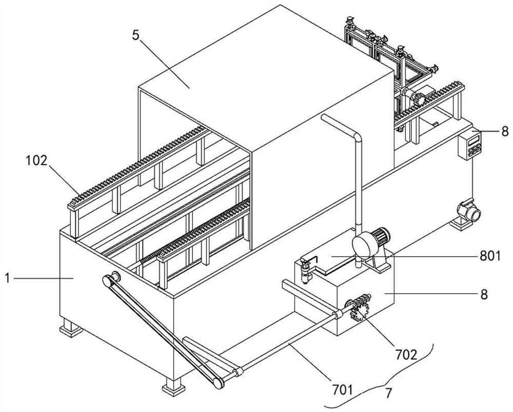 Assembly cleaning device for photovoltaic panel production