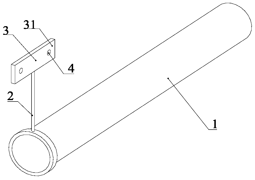 Submerged floating tunnel pipe section attitude measuring device and submerged floating tunnel pipe section attitude test system and method