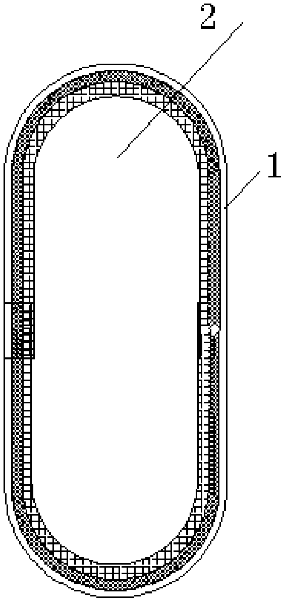 Batch making method for circular three-layer biofilm