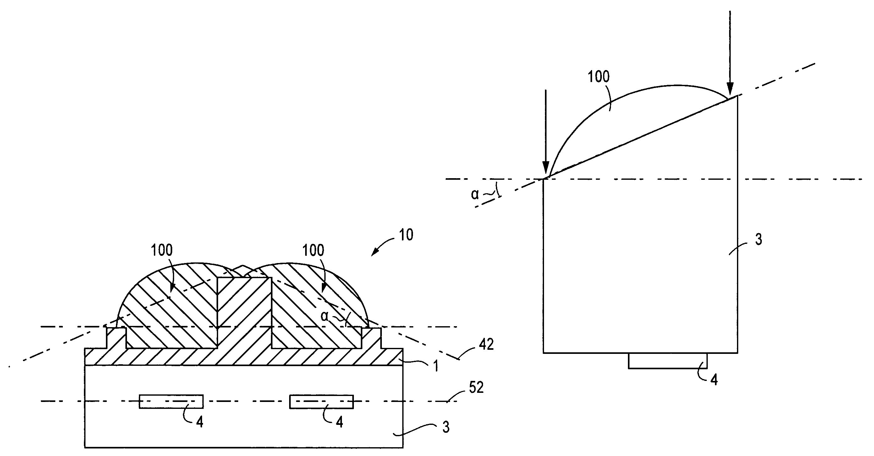 Apparatus and method for manufacturing tilted microlenses