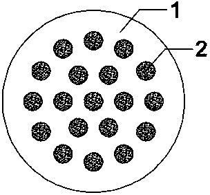 Ceramic particle multi-scale reinforced metal base composite wear-resistant raking tooth head and manufacturing method thereof