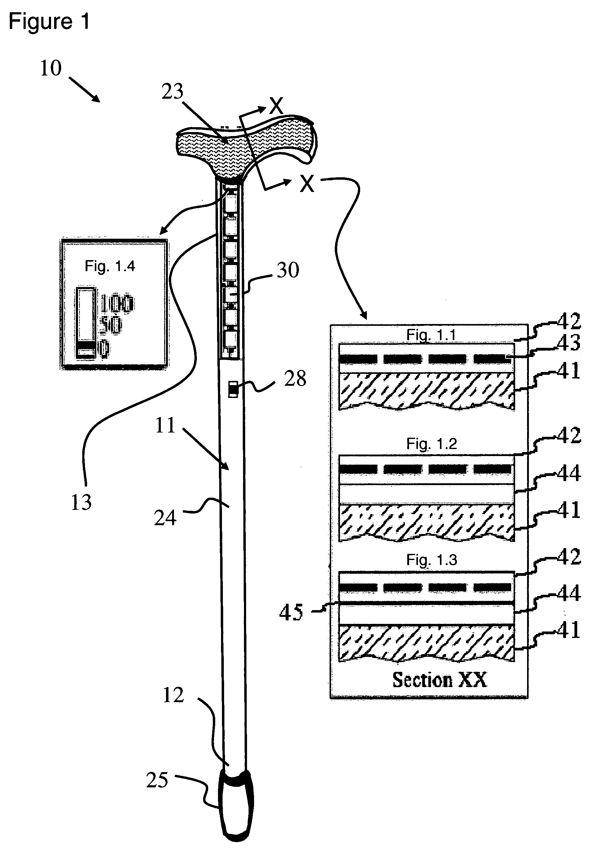 Heated handle construction