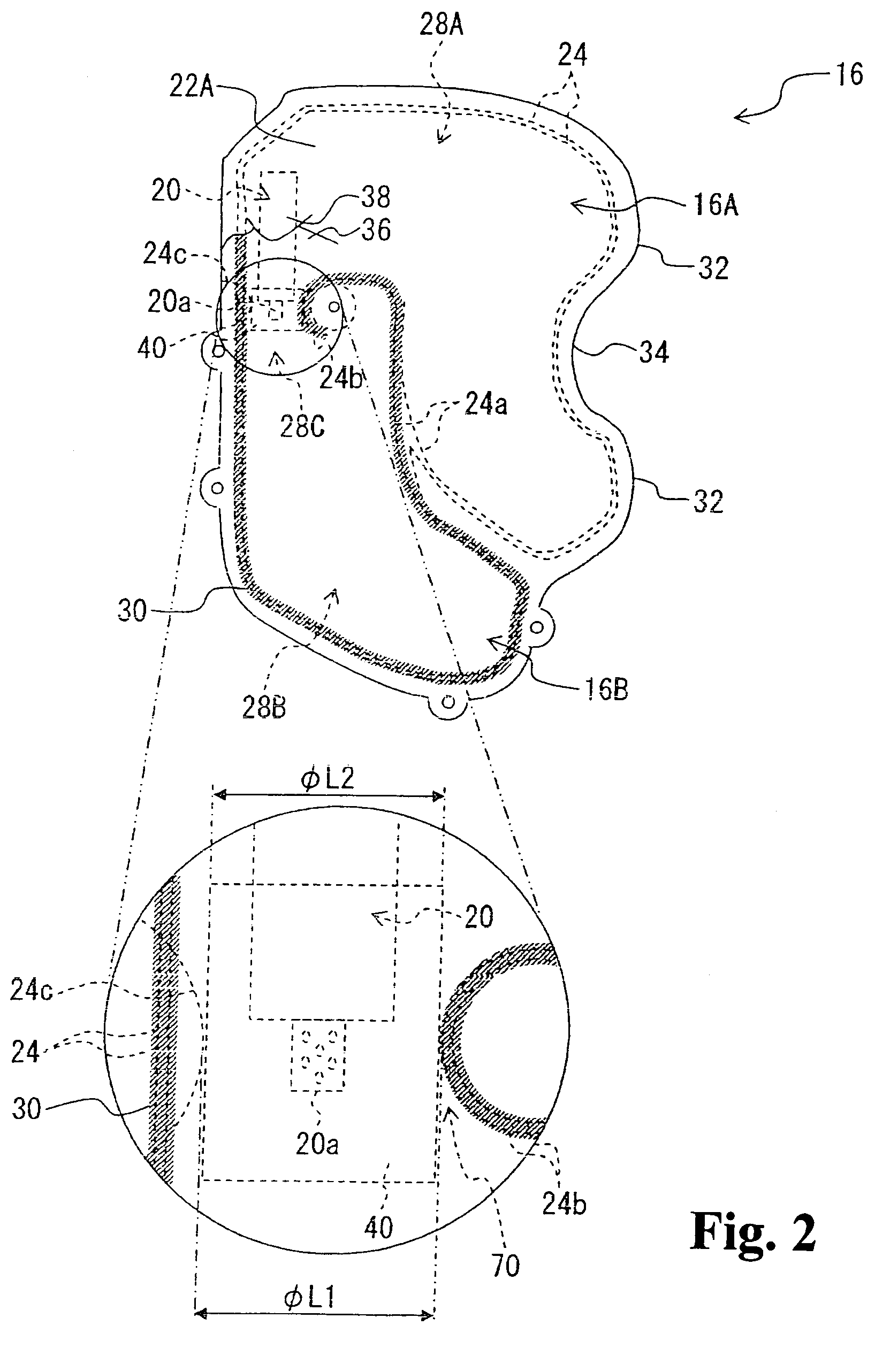 Side airbag apparatus, motor vehicle seat, and gas distributor of inflator