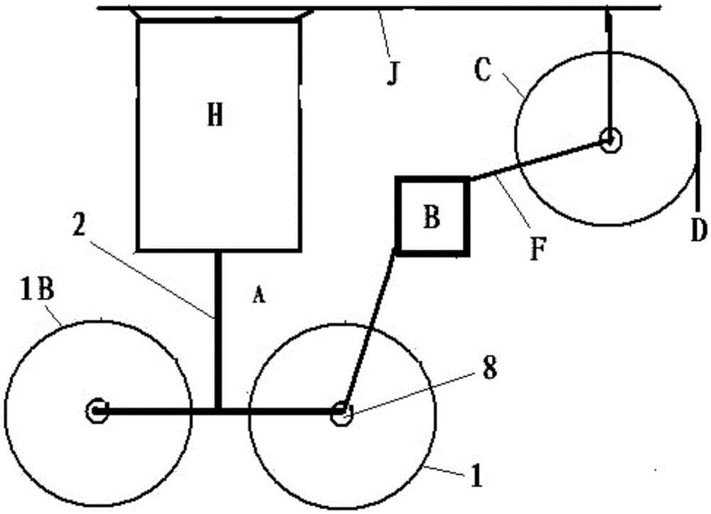 A wheel holding brake device